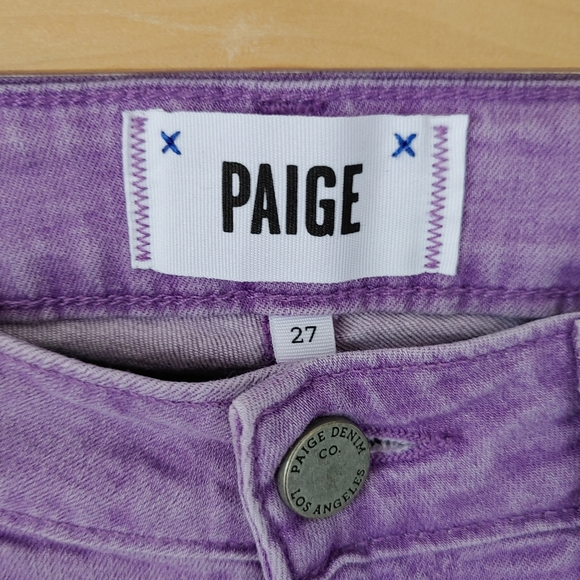 Paige Verdugo Ultra Skinny Jeans Size 27 Purple Berry - Picture 11 of 12